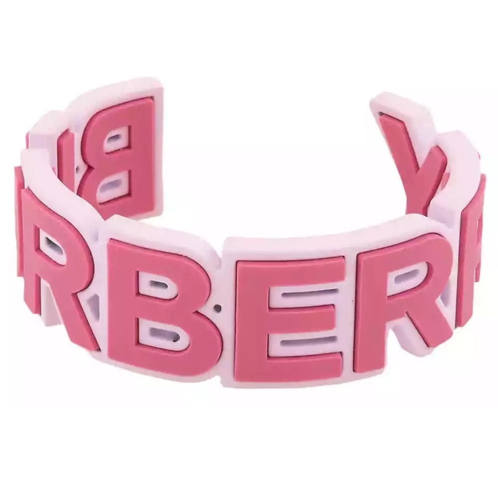 NEW Burberry Primrose Pink Logo Cuff Bracelet